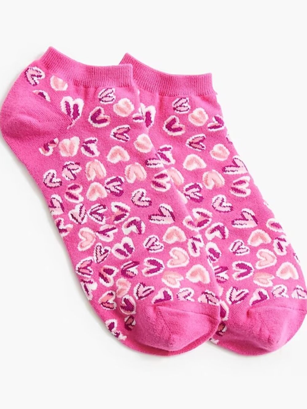 J.CREW Factory Hearts All Over Ankle Socks NEW NWT🩷